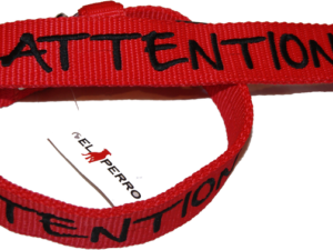 Collier nylon « Attention »