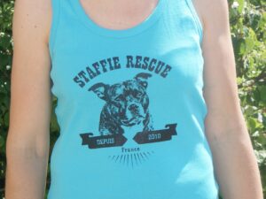Débardeur femme – Logo Saïan 2019 – Staffie Rescue