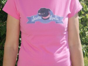 T-shirt femme – Staffie Rescue Années 50